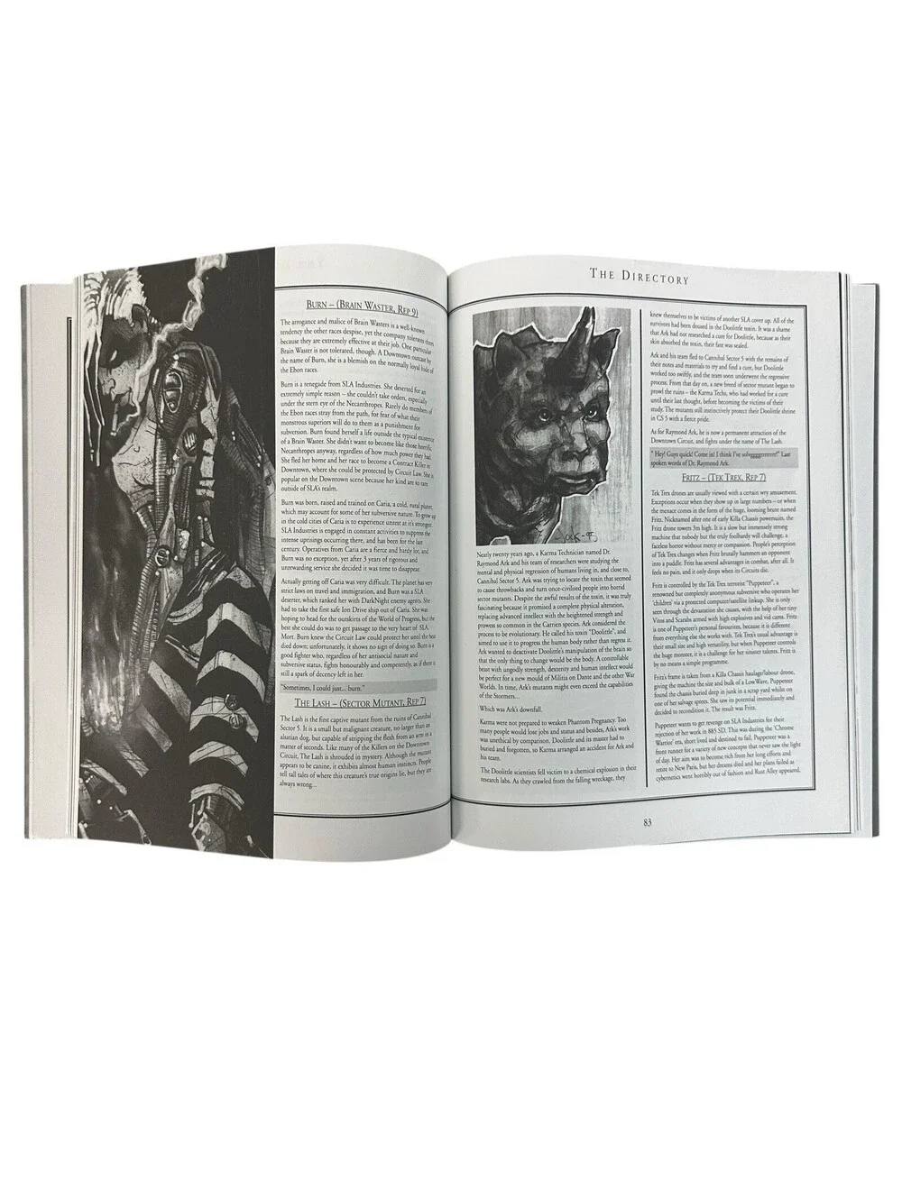 SLA Industries: The Contract Directory by Nightfall Games RPG Book